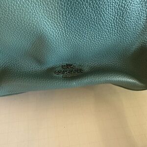 Coach Turquoise Leather Shoulder Bag